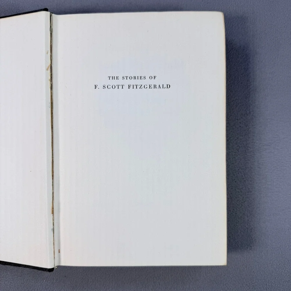F. Scott Fitzgerald The Stories of F. Scott Fitzgerald Hardcover 1951 Anthology